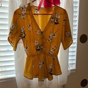 Yellow blouse